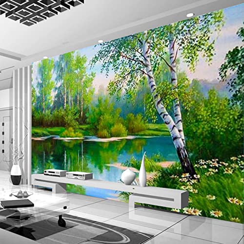 Trayosin 5D Diamond Painting Grüner Wald Landschaft Diamant Malerei für Erwachsene Full Drill Diamond Art Kits Kristall Strass Stickerei Kunst für Zuhause Wanddekoration (120x50cm) von Trayosin