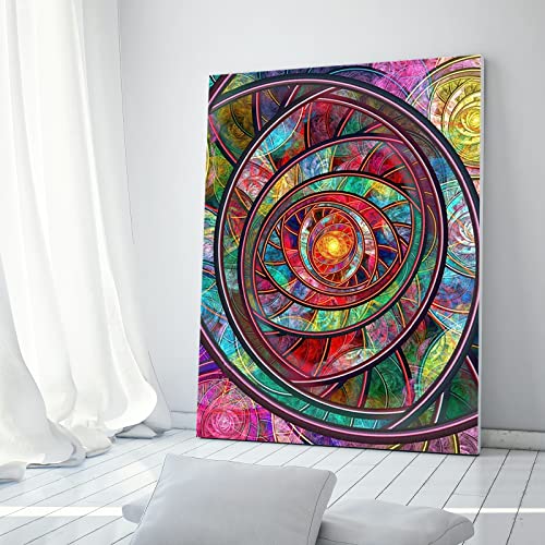 Trayosin 5D Diamond Painting Mandala, DIY Diamant Painting Bilder Malerei Kinder Erwachsene Kristall Strass Stickerei Arts Craft für Home Wall Decor (C,50x70cm) von Trayosin