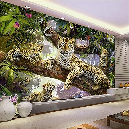 Trayosin Diamond Painting Tier Full Drill Set 5D DIY Diamond Painting für Erwachsene Kinder Leopard Diamant Painting Bilder mit Diamond Painting Zubehör Als Geschsenk Und Home Wand Décor (100x70cm) von Trayosin