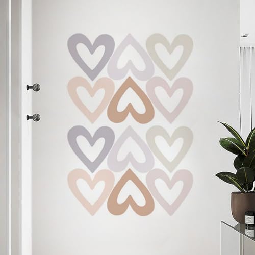 Traziewell Wandtattoo Schlafzimmer Boho Herz Wandtattoos Wandsticker Mädchenzimmer Wanddeko Wohnzimmer Wand Aufkleber Dekoration 0422 von Traziewell