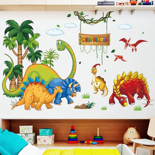 Wanddeko Wohnzimmer Groß Wand Deko - Schlafzimmer Teenager Wandtattoo for Room Waldtiere Cartoon Wandaufkleber Niedlich Schmücken 0208 von Traziewell