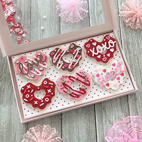 Trdxxx Herz-Donut-Stanzform, Papier-Stanzformen, Stanzformen für Kartenherstellung, Metall-Stanzschablone für Bastelarbeiten, Scrapbooking, Album, Papierkarte von Trdxxx