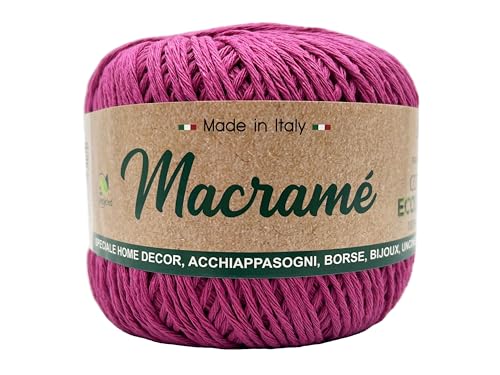 Barbante Makramee Kordel, Garn für Traumfänger, Taschen, Schmuck, Häkelnadeln und Stricken (MB05 - P16 Fuchsia) von Tre Sfere