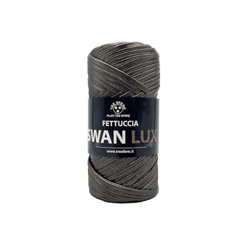 Swan Lux Tre Sfere Gurtband aus 100% Polyester, 120 Gramm x 50 m für Zubehör, Taschen, Clutch und Geldbörsen mit Strick- oder Häkelnadeln (Khaki - 08) von Tre Sfere