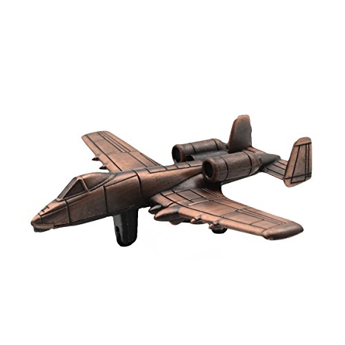 TREASURE GURUS, LLC USAF Modell A-10 Warthog Flugzeug Anspitzer, Druckguss, Bronze von TreasureGurus