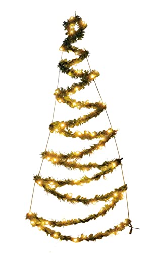 TrendLine LED Aufhänger Tannenbaum 150 cm warmweiß Außen mit Timer Jahreszeitliche Dekoration von Trend Line