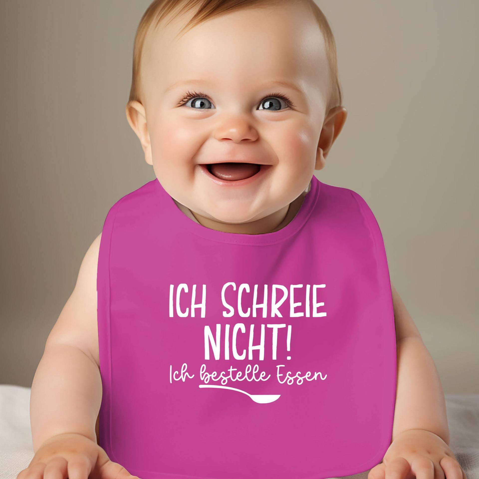 Baby Lätzchen - Viele Farben Erhältlich | Sprüche Ich Schreie Nicht Bestelle Essen| Fun Babygeschenk- Geburt-Taufe von TrendMama