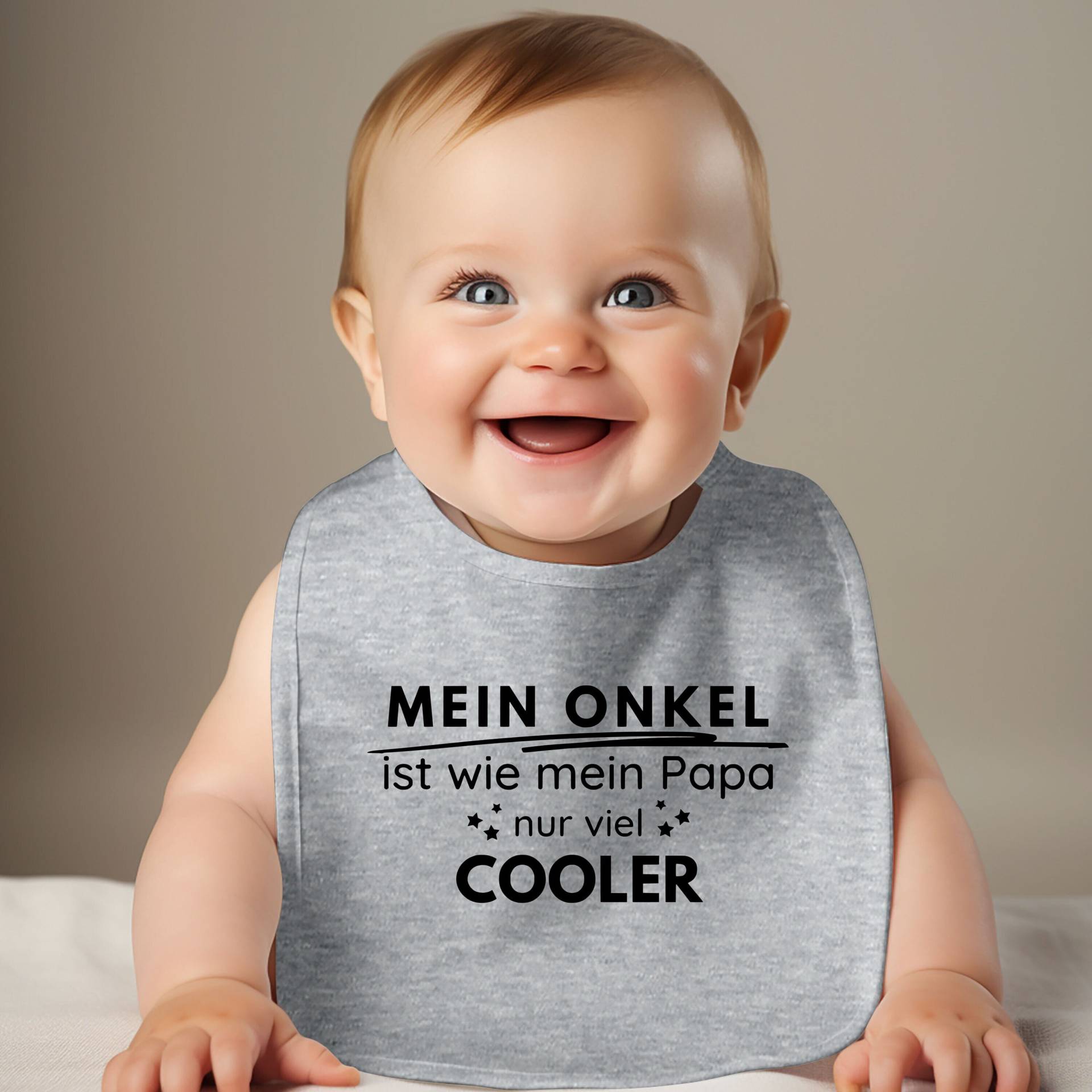 Baby Lätzchen - Viele Farben Erhältlich | Sprüche Mein Onkel Ist Wie Mein Papa Nur Viel Cooler Fun Babygeschenk- Geburt-Taufe von TrendMama