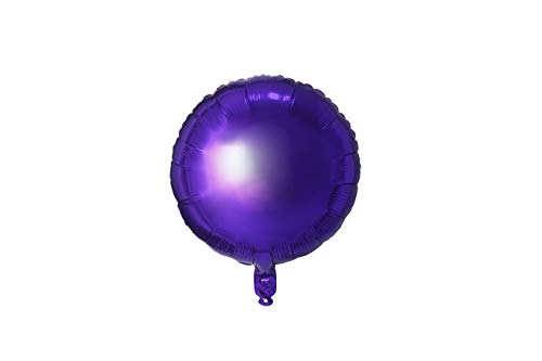 Trendario 20x Folienballon Rund Ø 45cm Helium Luftballon Ballon Folienballons für Hochzeit Geburtstag Jahrestag Geschenk (Lila) von Trendario