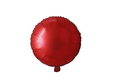 Trendario 20x Folienballon Rund Ø 45cm Helium Luftballon Ballon Folienballons für Hochzeit Geburtstag Jahrestag Geschenk (Rot) von Trendario