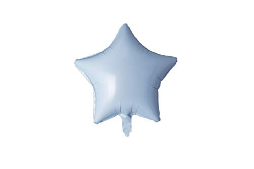 Trendario 20x Folienballon Stern Ø 45cm Helium Luftballon Sternballon Folienballons für Hochzeit Geburtstag Jahrestag Geschenk Party (Pastell Blau) von Trendario