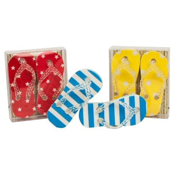 Flipflops-Radiergummi 1 Paar, 5 cm, tolles Mitgebsel für Beachparty von Trendhaus Handelsgesellschaft mbH