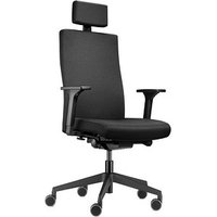 Trendoffice by Dauphin Bürostuhl to-strike comfort mit Nackenstütze  , 9246 Stoff schwarz, Gestell schwarz von Trendoffice by Dauphin