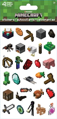 Minecraft Standard-Sticker st4117, 4 Bögen von Trends International