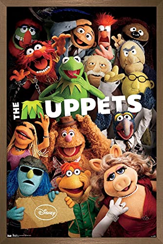 Trends International Disney The Muppets Wandposter, 37,4 x 56,8 cm, gerahmt, Bronzefarben von Trends International