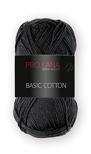 Pro Lana Basic Cotton Wolle, Kupferbraun (0099 - Schwarz) von Trendstern