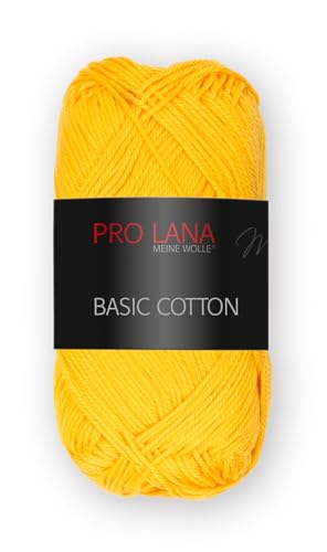 Pro Lana Basic Cotton ca. 125 m 50 g (0122 - Sonnengelb) von Trendstern