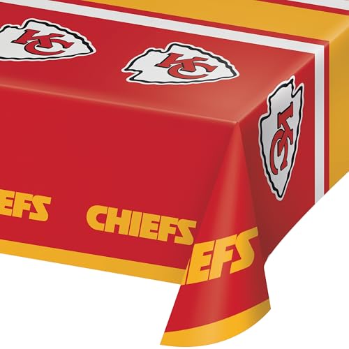 Trendware Kansas City Chiefs Kunststoff-Tischdecken, 3 Stück von Trendware