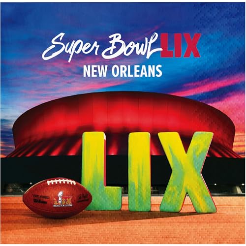 Trendware NFL Super Bowl LIX Cocktail-Papierservietten, 48 Stück von Trendware