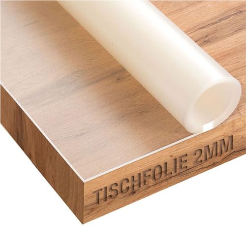 Trente Tischfolie Matt 2mm dick - Tischschutz mit abgeschrägten Kanten - transparente, Matte Tischdecke, besonders geeignet für Glas- & Hochglanztische - Abwaschbar - Größe wählbar - 130x80 cm Trente Tischfolie Matt 2mm dick - Tischschutz mit abgeschrägten Kanten - transparente, Matte Tischdecke, besonders geeignet für Glas- & Hochglanztische - Abwaschbar - Größe wählbar - 130x80 cm von Trente