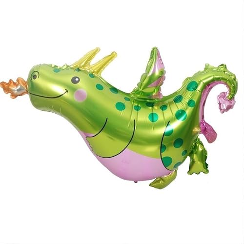 3 Stück Kinder Party Geburtstag Folienballons Airfill Mini Party Ballon Dekorationen (3 x Drachen) von Tri Products