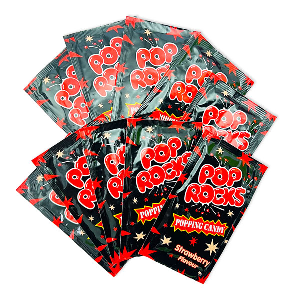 Pop Rocks Erdbeer 10er Pack, extra großer Knisterspaß von Tri d&#039;Aix GmbH