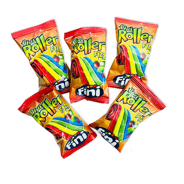 Rainbow Pocket-Roller 5er Pack, Regenbogen-Fruchtgummi-Band, 100 g von Tri d&#039;Aix GmbH