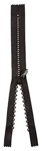 Trimit Strass Zip 25 cm – Diamant Effekt Zip – Schwarz von Trimit