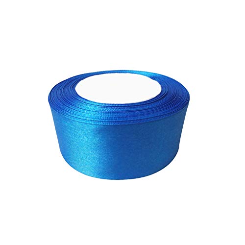 Trimmen Shop 40mm x 25 Meter Doppelseitige Satin-Polyester-Bandrollen für Stoff, DIY Art & Crafts, Schleifen, Geschenkverpackung, Hochzeitsdekorationen, Königsblau von Trimming Shop