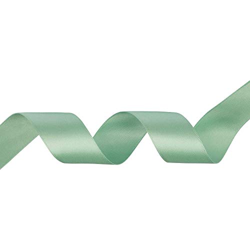 Trimming Shop 10mm x 10 Metres Doppelseitiges Band, Satinband für Geschenkverpackungen, zum Basteln von Haarschleifen, Hochzeit, Basteln, Nähen, Weihnachtsdekoration, Verde Menta von Trimming Shop