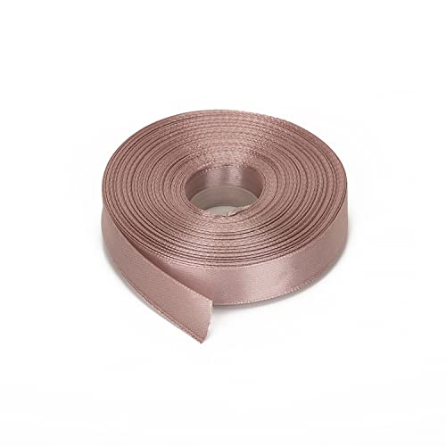 Trimming Shop 15mm x 25 Metres Doppelseitiges Band, Satinband für Geschenkverpackungen, zum Basteln von Haarschleifen, Hochzeit, Basteln, Nähen, Weihnachtsdekoration, ORO rosa von Trimming Shop