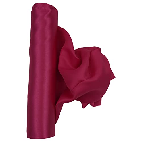 Trimming Shop 29cmx20m Fuchsia Solid Satin Rolle GroÃŸ Stoff Perfekt für Stuhl Schärpe Herstellung Schleife Nähen HochzeitsstrauÃŸ Dekor Zeremonie Grand Ã–ffnung Blumen DIY Party Dekoration von Trimming Shop