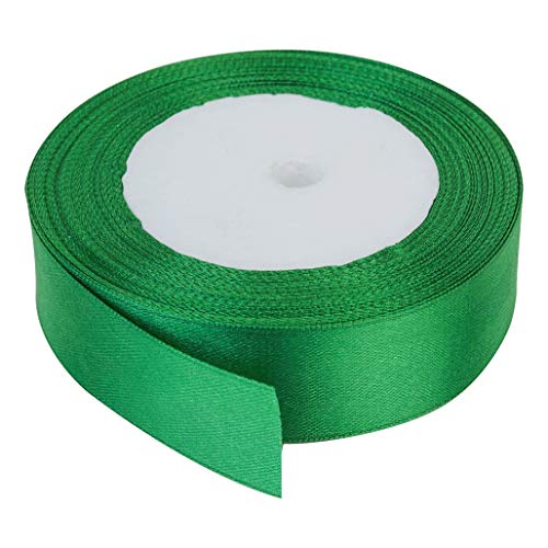 Trimming Shop 40mm x 25 Metres Doppelseitiges Band, Satinband für Geschenkverpackungen, zum Basteln von Haarschleifen, Hochzeit, Basteln, Nähen, Weihnachtsdekoration, Verde Botella von Trimming Shop