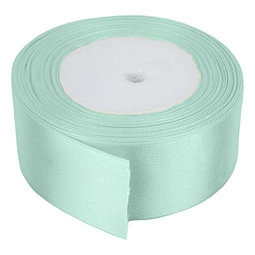 Trimming Shop 40mm x 25 Metres Doppelseitiges Band, Satinband für Geschenkverpackungen, zum Basteln von Haarschleifen, Hochzeit, Basteln, Nähen, Weihnachtsdekoration, Verde Pastel von Trimming Shop