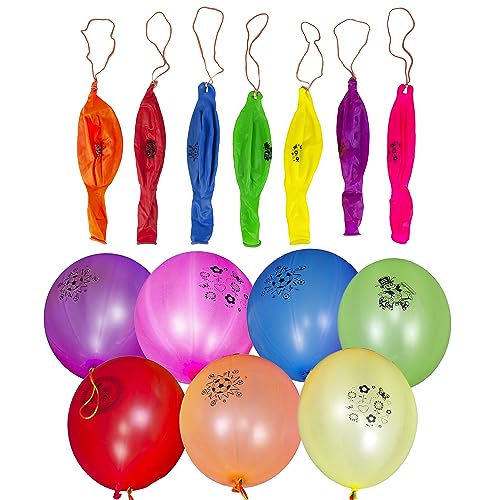 Trimming Shop Groß Latex Punch Luftballons mit Gummibänder für Kinder Party Zubehör, Geschenke, Kinder Beutel, Bonbon, 30,5 cm, 5 Stück von Trimming Shop