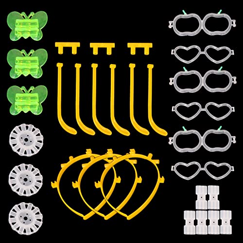 Trimming Shop Leuchtstäbchen-Verbindungsstück zur Herstellung von neonfarbenen Halsketten, leuchtenden Armband-Armbändern, Stirnbändern, Brillen für Kinderpartyzubehör, Hochzeit, 21 Stück von Trimming Shop