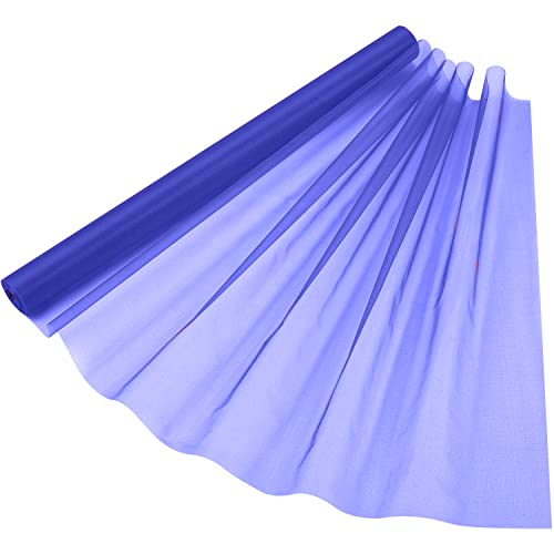 Trimming Shop Organza Roll Sheer Stoff, 15m x 70cm Tischläufer, Deko-Tuch, Tüll-Rollstoff für Stuhlbogen, Schärpe, Party Deko, DIY Handwerk, Band Floristry, Königsblau von Trimming Shop