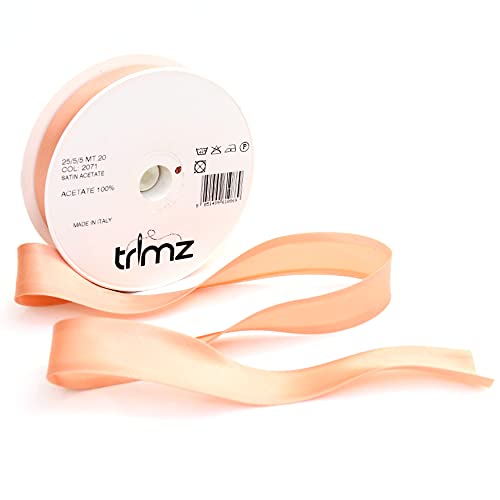 Justchee COL-2071 Schrägband, Satin-Acetat, rose gold, 25mm x 20m von Justchee