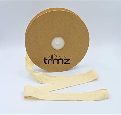 Trimz Fischgrätenband, 100 % Baumwolle, 25 mm x 25 m von Trimz