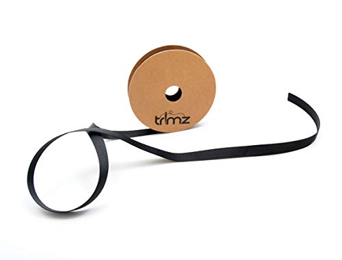 Trimz PG030BLK105R Ripsband, Schwarz, 10mm x 5m, 5 Meter von Trimz