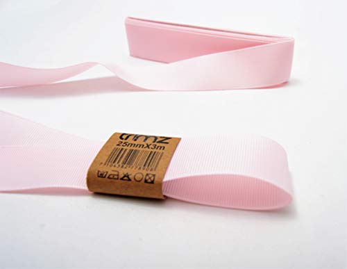 Trimz PG115PINK253W Ripsband, Polyester, rose, 25mm x 3m von Trimz