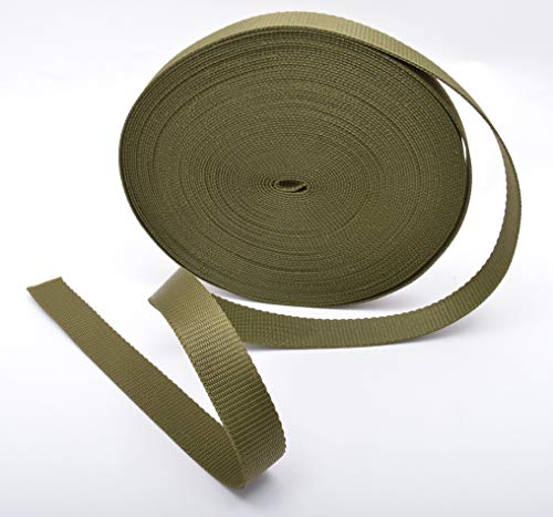 Trimz PP Web-25-olive-20m Gurtband, Polypropylen, olivgrün, 25mm x 20m von Trimz