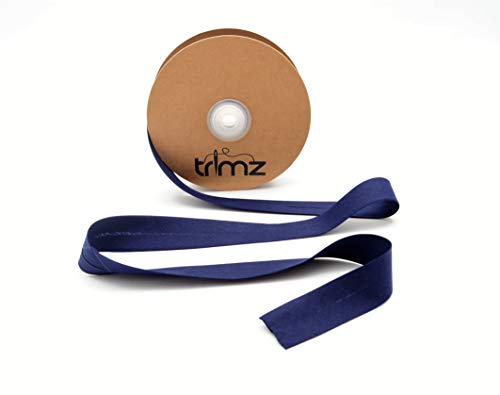 Trimz TCNAVY2520 Schrägband aus Polyester-Baumwolle, navy, 20m reel, 20 meter von Trimz