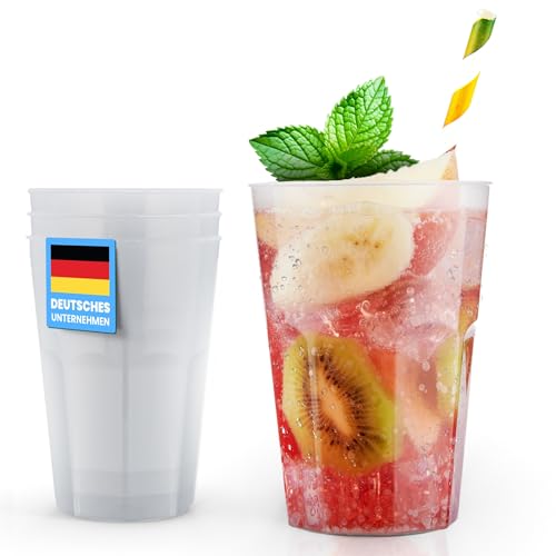 Trinklicht 30 Cocktailbecher | Wiederverwendbare Trinkbecher 0,3L | Bruchsicher | Spülmaschinenfest | Partybecher Plastikbecher | Mehrwegbecher | Kunststoff Becher in Transparent von Trinklicht