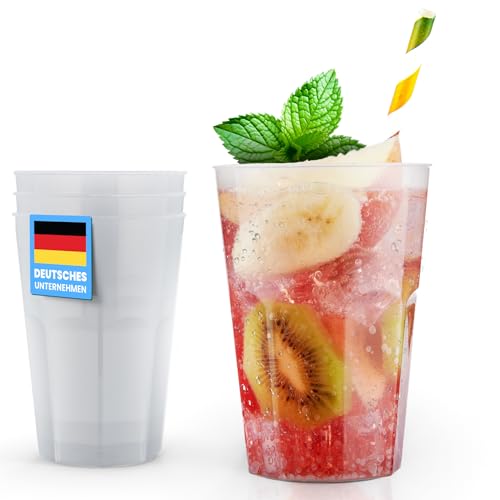 Trinklicht 30 Cocktailbecher | Wiederverwendbare Trinkbecher 0,3L | Bruchsicher | Spülmaschinenfest | Partybecher Plastikbecher | Mehrwegbecher | Kunststoff Becher in Transparent von Trinklicht