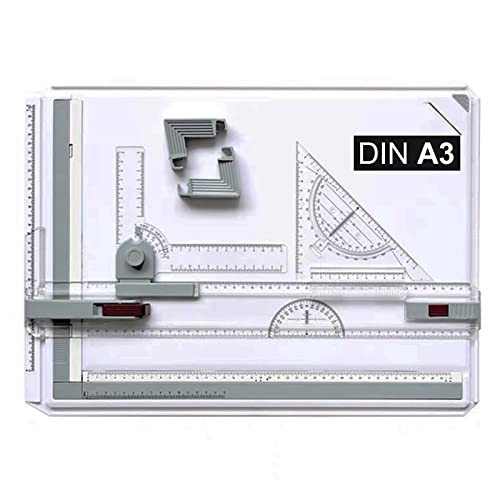 Trintion Professionelles Zeichenbrett A3 Zeichenbrett Mit Multifunktionalem Einfachem Zeichenbrett Geotechnisches Brett Zeichenbrett Parallel Zeichenschienen von Trintion