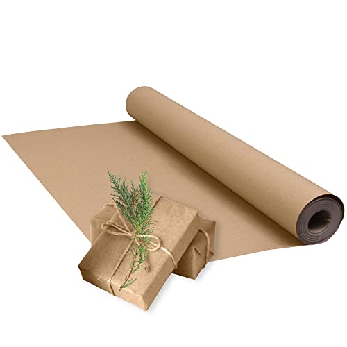 Triplast 500 mm x 20 m Rolle braunes Öko-Kraftpapier | aus 100% recyceltem Papier | biologisch abbaubar & vollständig recycelbare braune Geschenkpapierrolle | Geschenk- und Packpapier (20 m) von Triplast