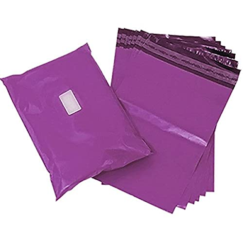 triplast 10 x 35,6 cm Kunststoff Versandtaschen Tasche – Violett (100 Stück) von Triplast