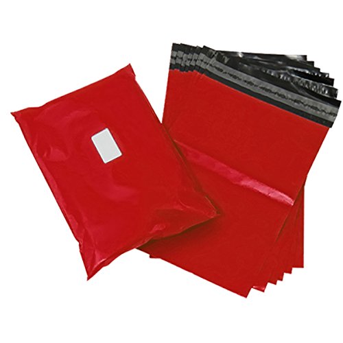 triplast 22 x 30 Kunststoff Versandtaschen Tasche – Rot (200 Stück) von Triplast