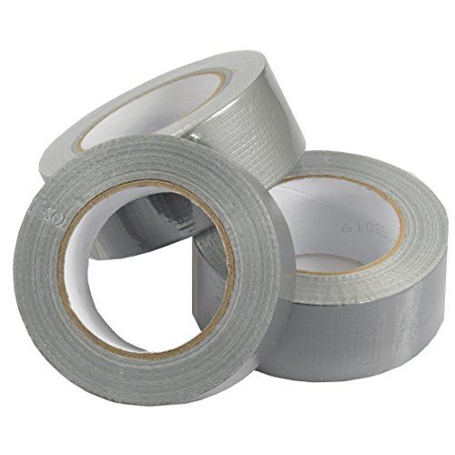 triplast 50 mm x 50 m stark Gaffa Klebeband – Silber (12 Stück) von Triplast